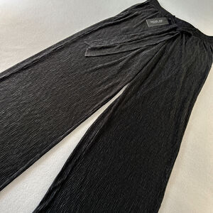 Rachel Zoe Womens Size M NWT Lightweight Wide Leg Pants Pull On Black